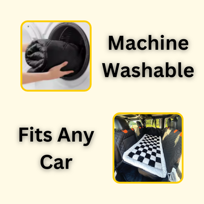 RuffBunks - Hard Bottom Dog Seat Protector + (FREE Dog Bed)