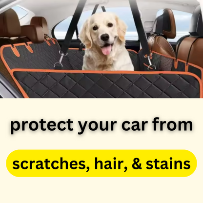 RuffBunks - Hard Bottom Dog Seat Protector + (FREE Dog Bed)